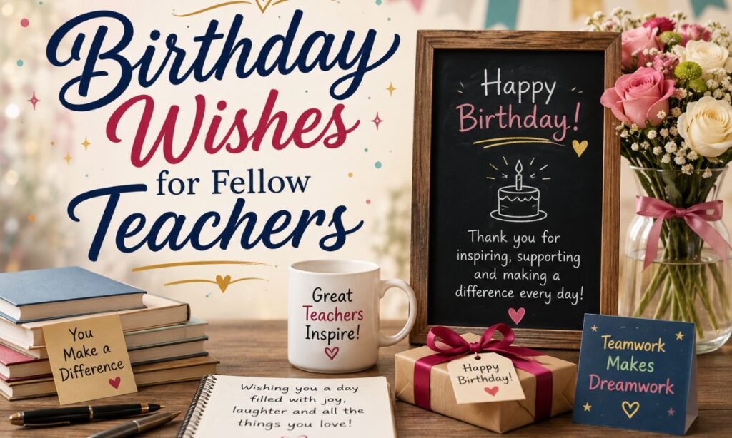 birthday wishes for fellow teacher