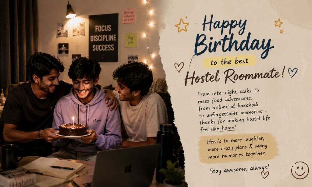 birthday wishes for hostel roommate