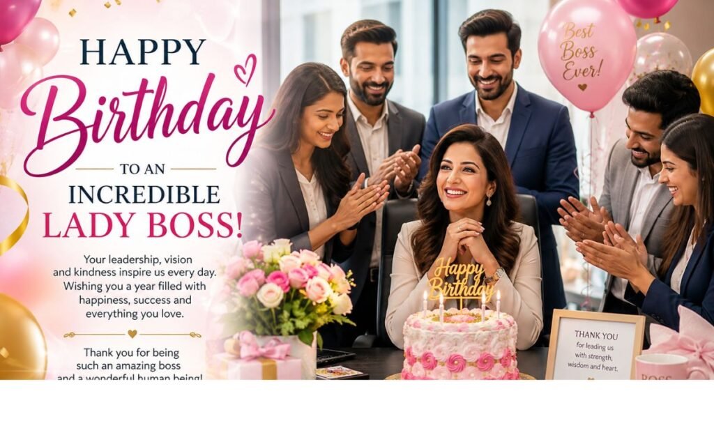 birthday wishes for lady boss
