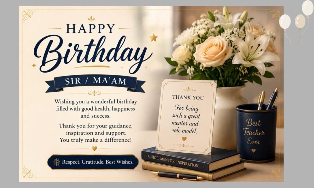 birthday wishes for teacher