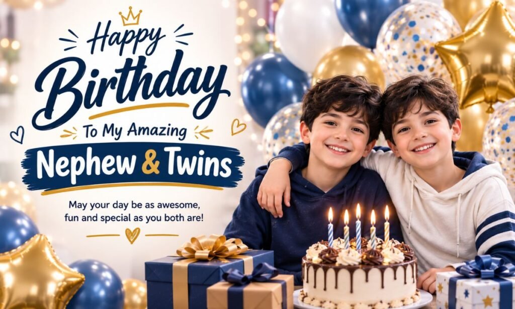 birthday wishes for twins nephew