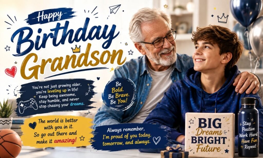 birthday wishes from grandfather to grandson 