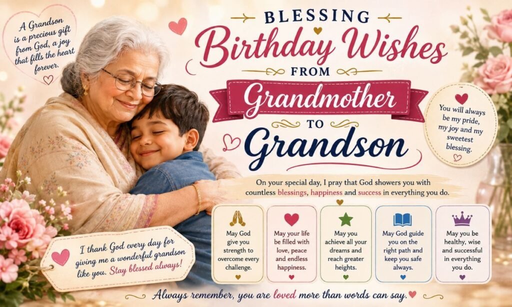 birthday wishes from grandmother to grandson