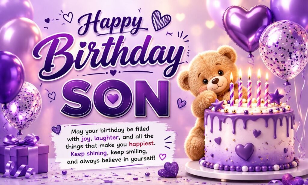 cute birthday wishes for son