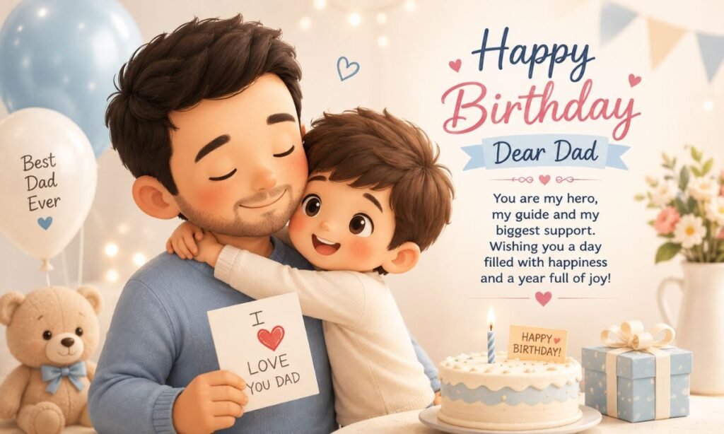 cute birthday wishes to father