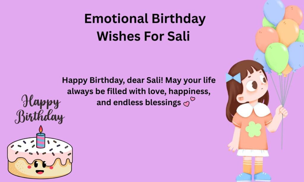 emotional Birthday Wishes for Sali 