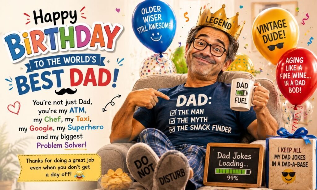 funny birthday wishes for father