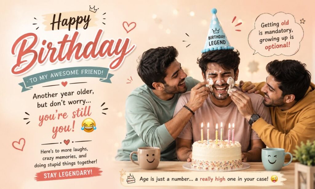 funny birthday wishes for friend