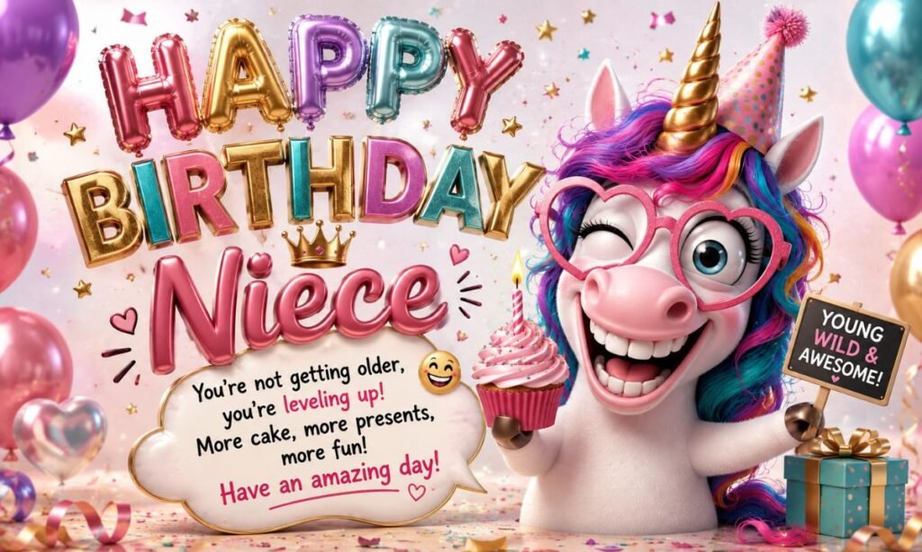 funny birthday wishes for niece