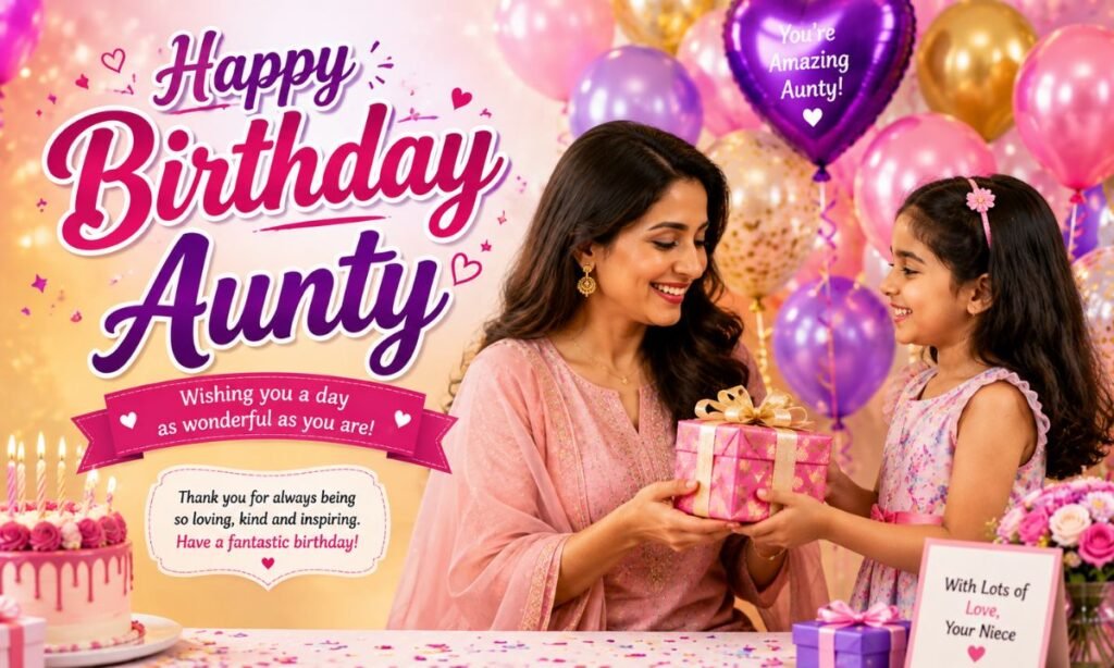 happy birthday wishes aunt from niece