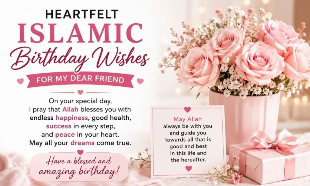 heartfelt Islamic birthday wishes for friend