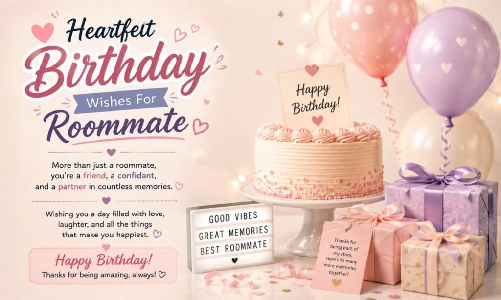 heartfelt birthday wishes for roommate 