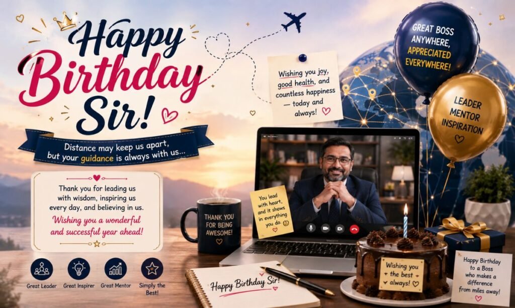 long distance birthday wishes for boss