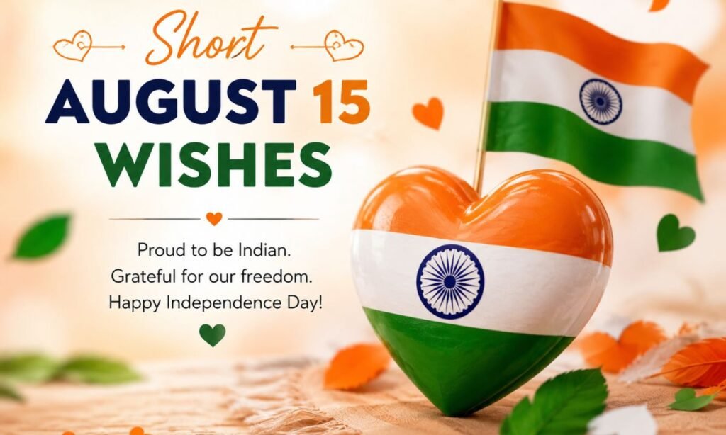 short 15 august wishes