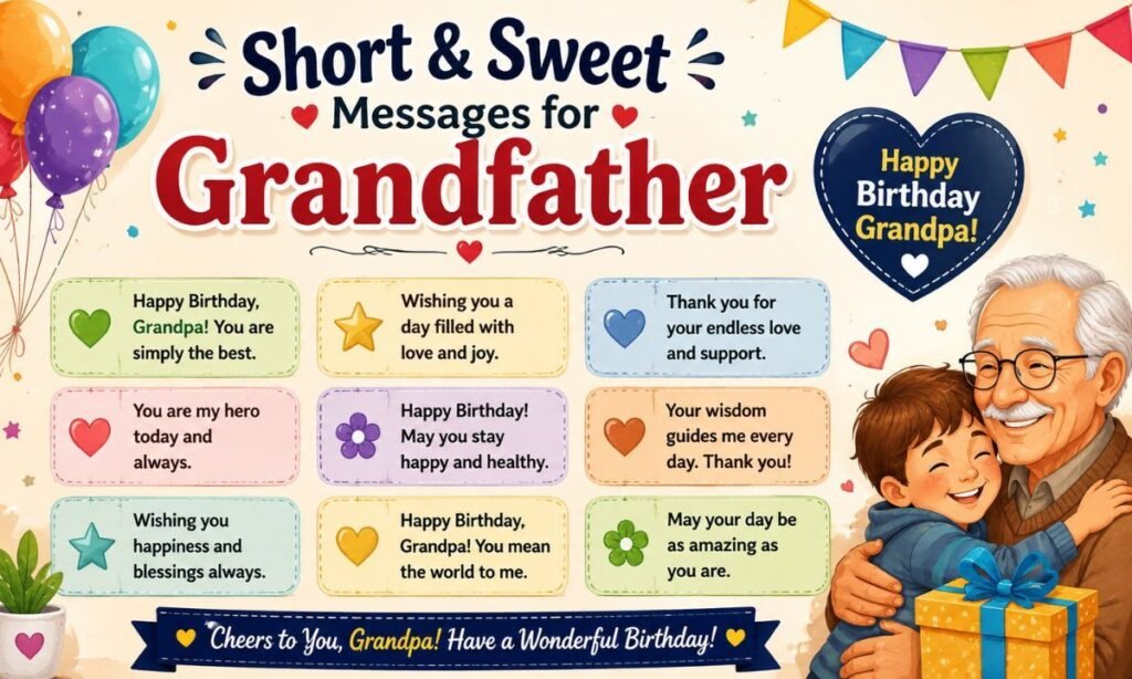 short and sweet wishes messages for grandfather