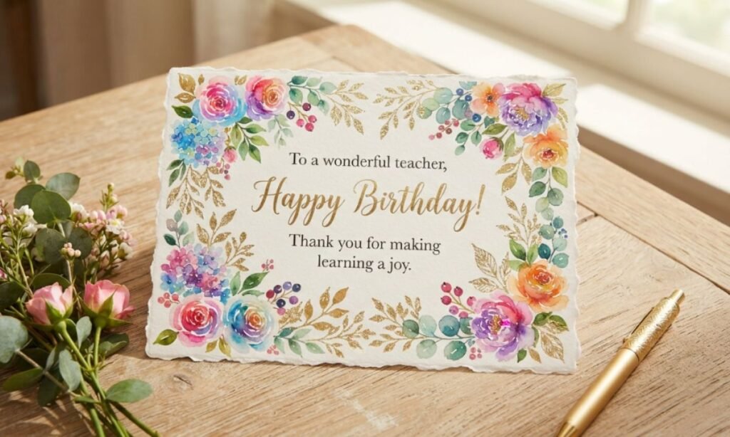 short andsimple wish for teacher 