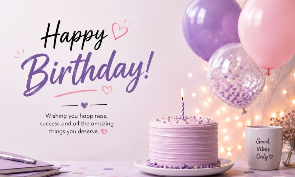 simple Birthday wish for friend