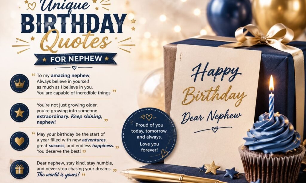 unique birthday wishes for nephew