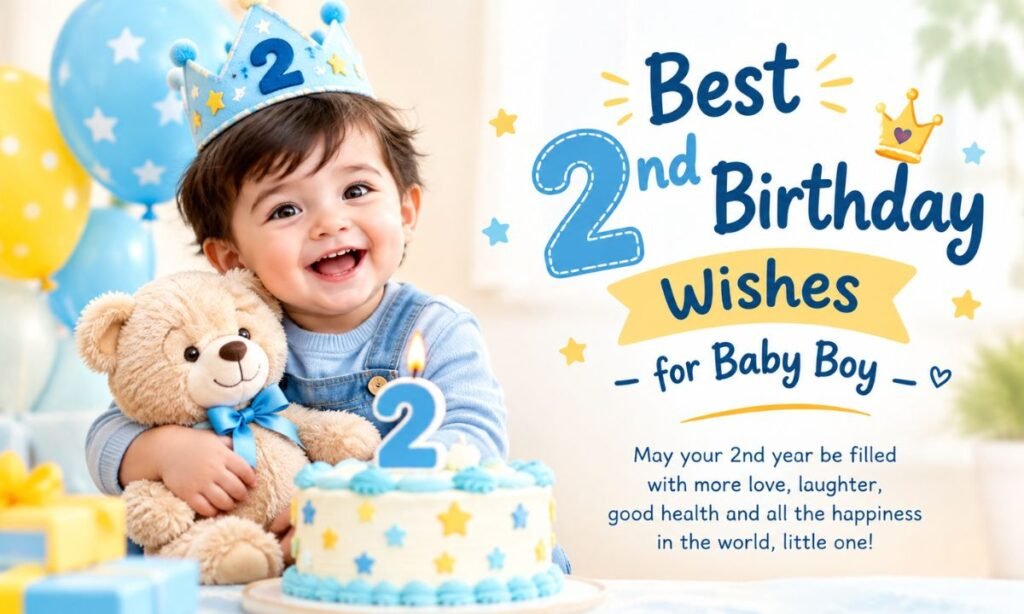 Best 2nd Birthday Wishes for Baby Boy