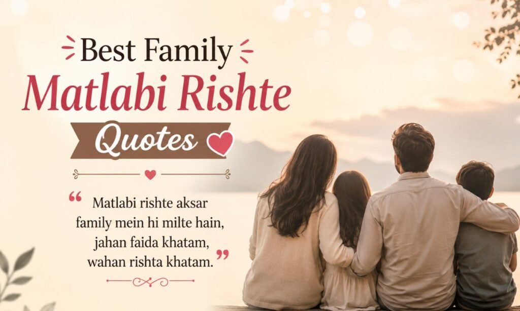 Best Family Matlabi Rishte Quotes