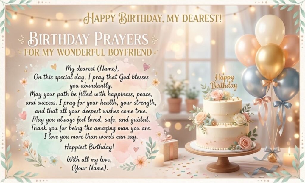 Birthday Prayers for Boyfriend