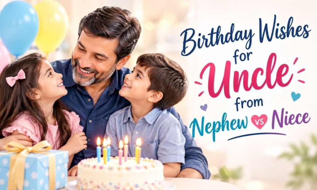 Birthday Wishes for Uncle from Nephew vs Niece