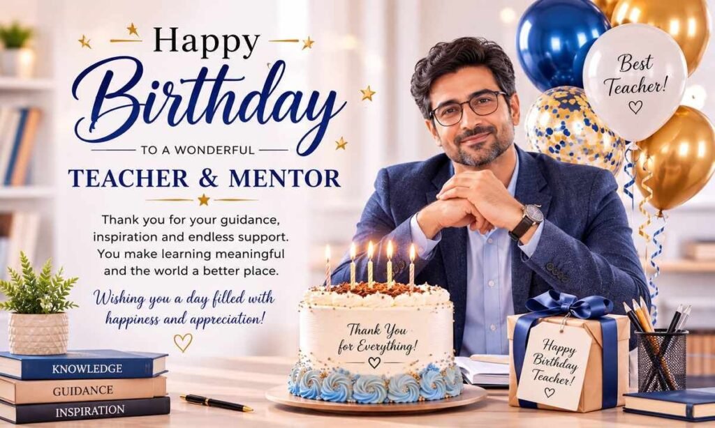 Birthday wishes for teacher 