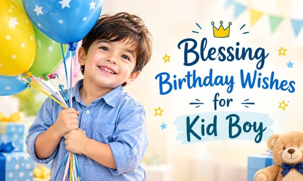Blessing Birthday Wishes for Kid Boy
