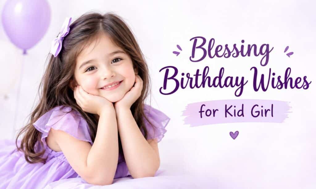 Blessing Birthday Wishes for Kid Girl 