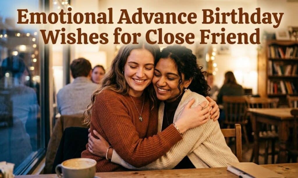Emotional Advance Birthday Wishes for Close Friend