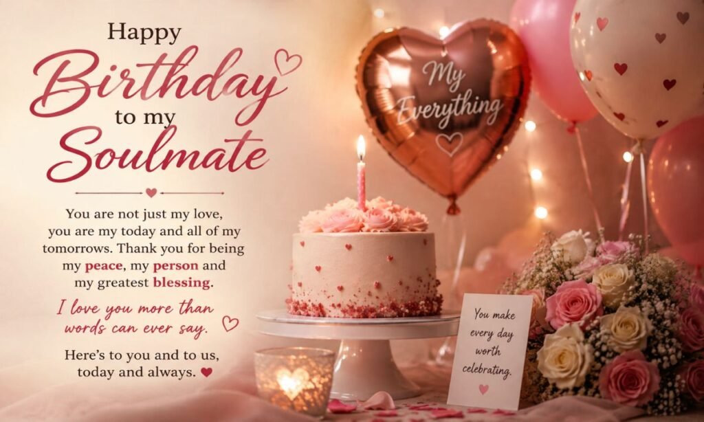 Emotional Birthday Wishes for Soulmate