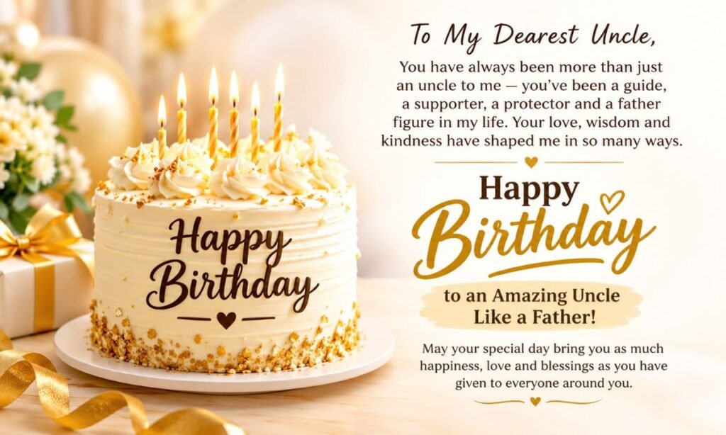 Emotional Birthday Wishes for Uncle Like a Father