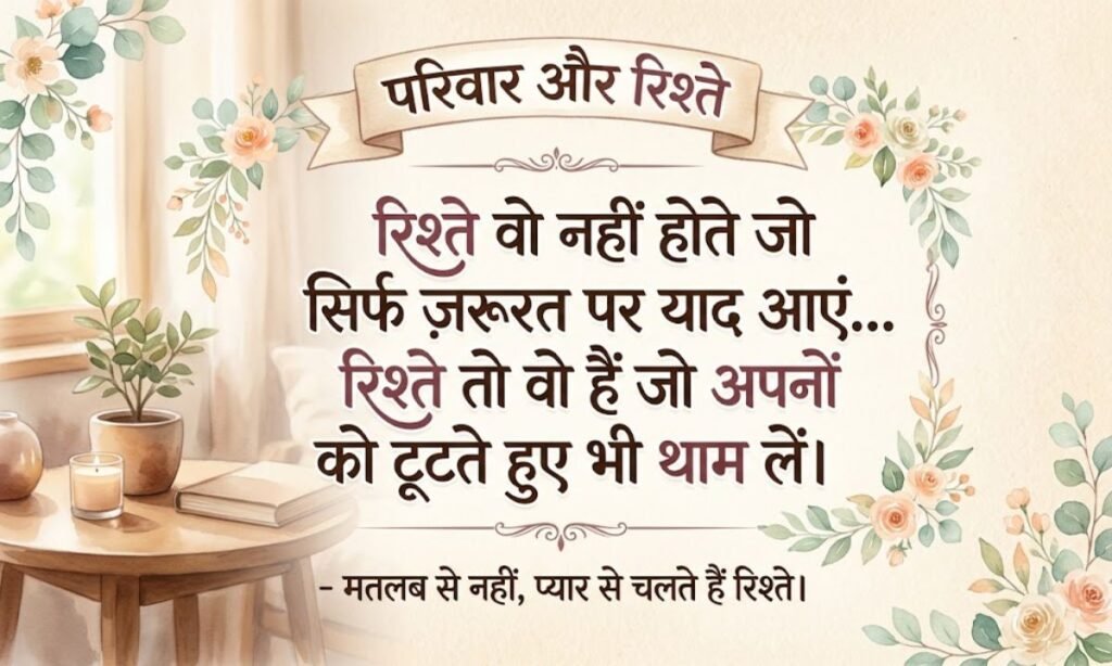 Family Matlabi Rishte Quotes in Hindi