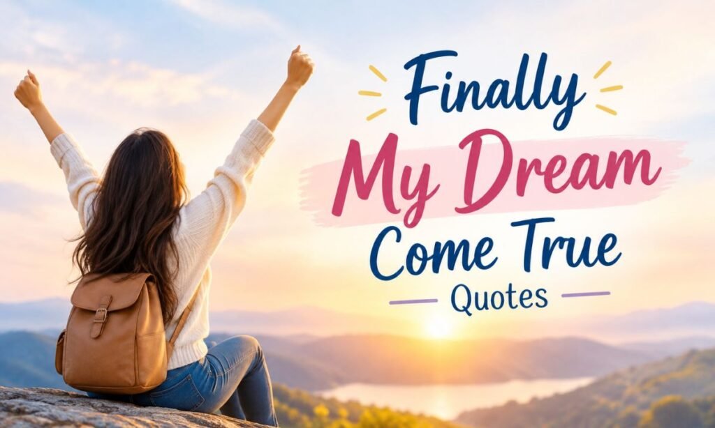 Finally My Dream Come True Quotes
