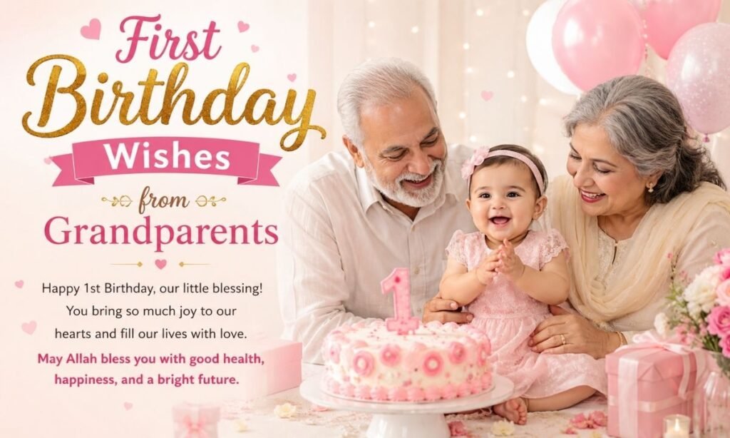 First Birthday Wishes from Grandparents