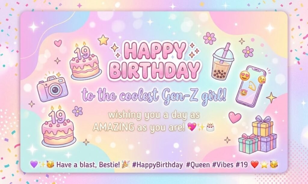 Gen-Z Birthday Wishes for a Girl