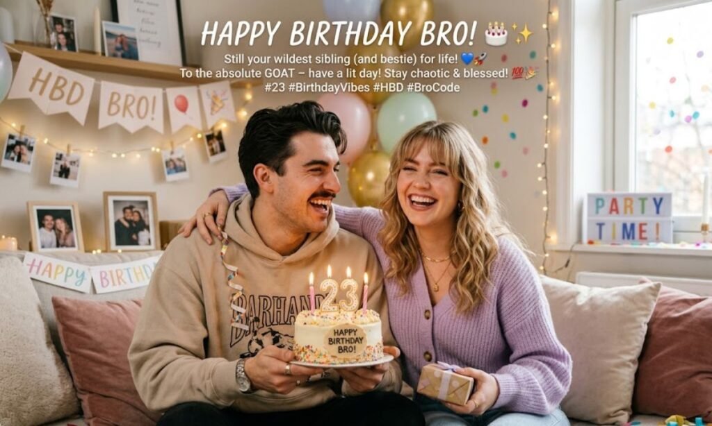 Gen-Z Happy Birthday Wishes for Brother