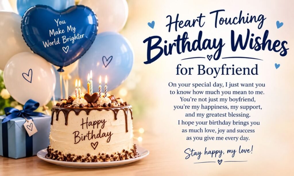 Heart Touching Birthday Wishes for Boyfriend