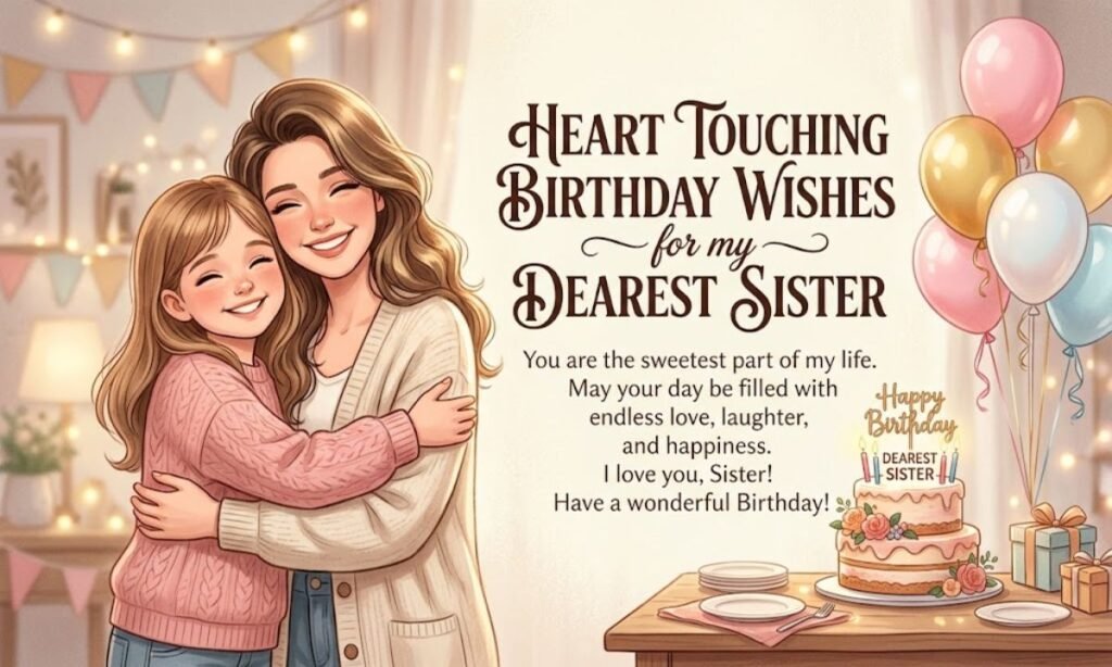 Heart Touching Birthday Wishes for Sister