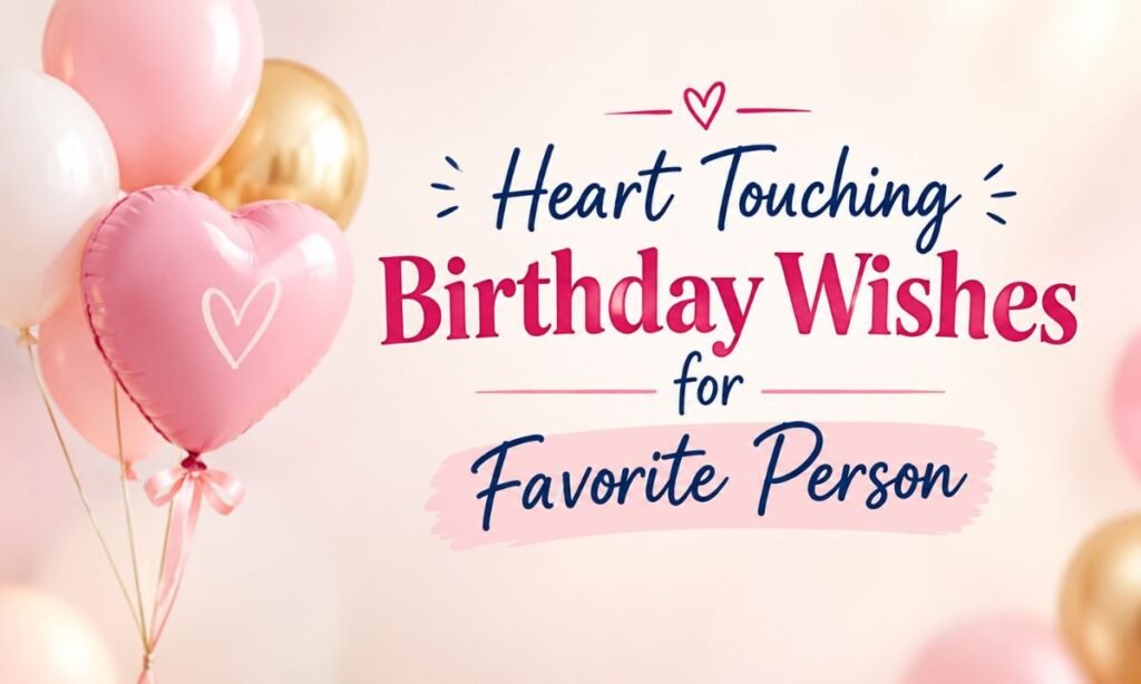 Heart touching birthday wishes for favorite person