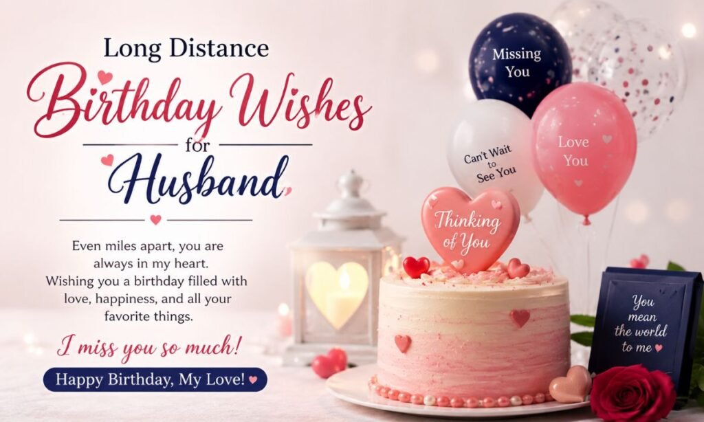 Long Distance Birthday Wishes for Husband