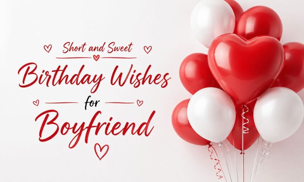 Short and Sweet Birthday Wishes for Boyfriend