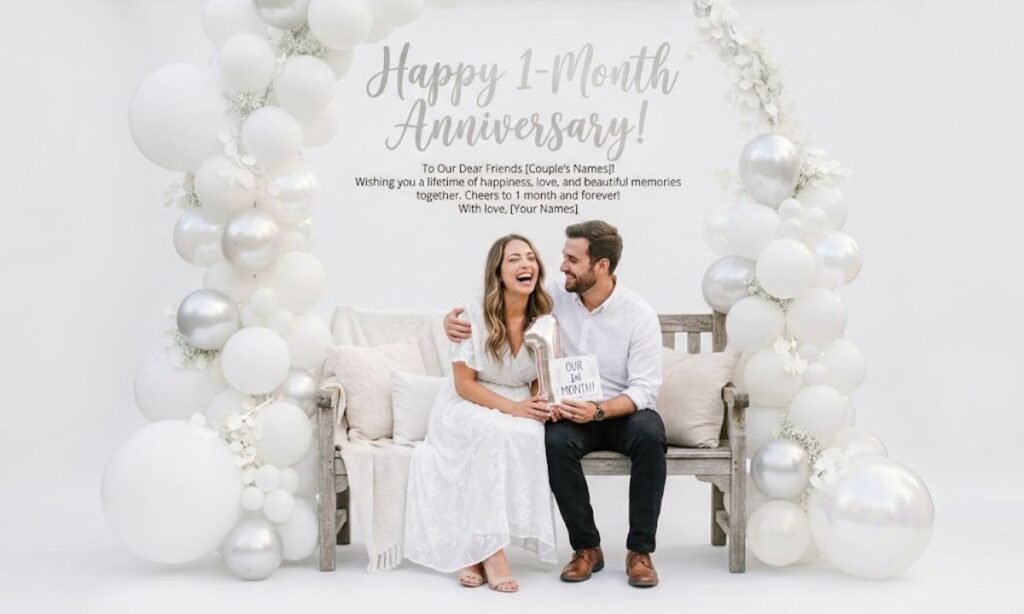 1-Month Anniversary Wishes for Friends 