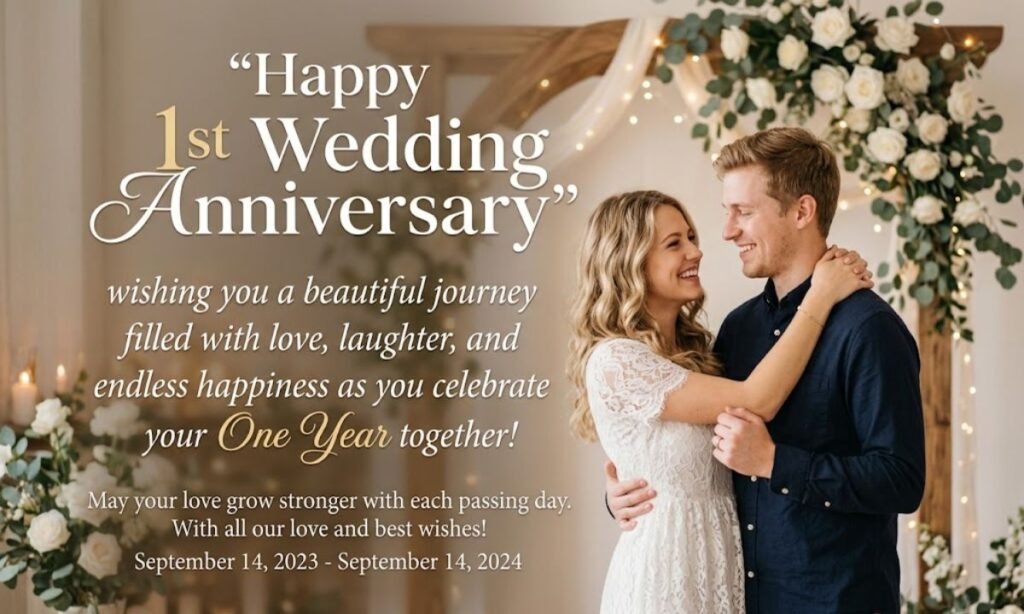 1st Wedding Anniversary Wishes