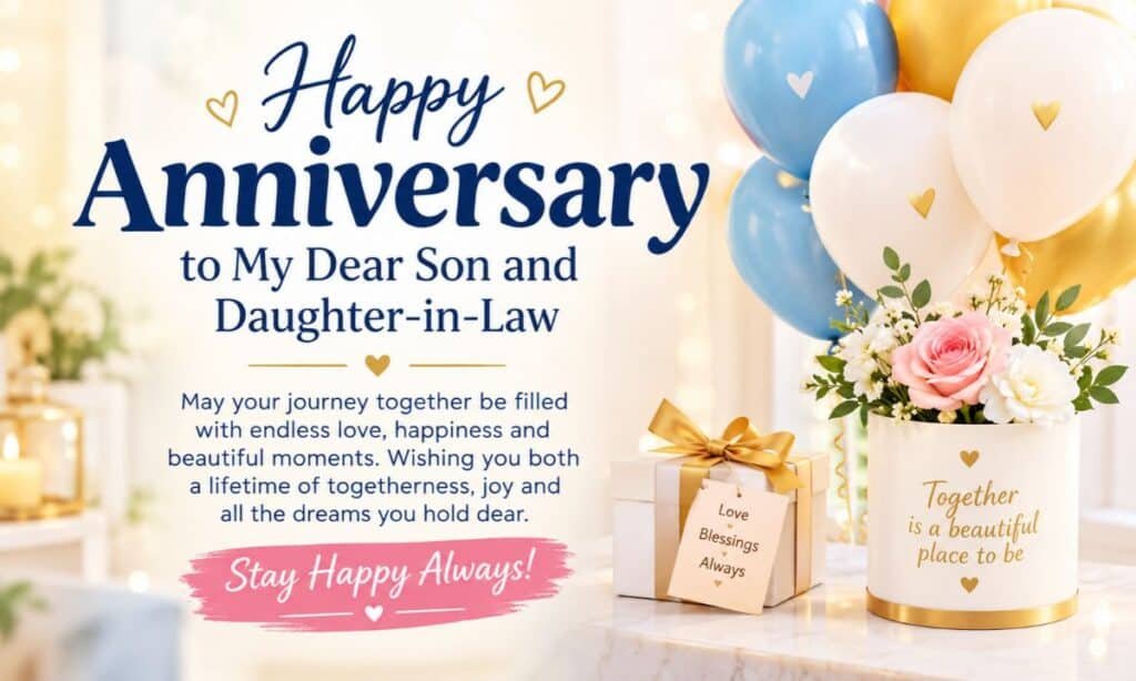 Anniversary Greetings for Son and Daughter-in-Law