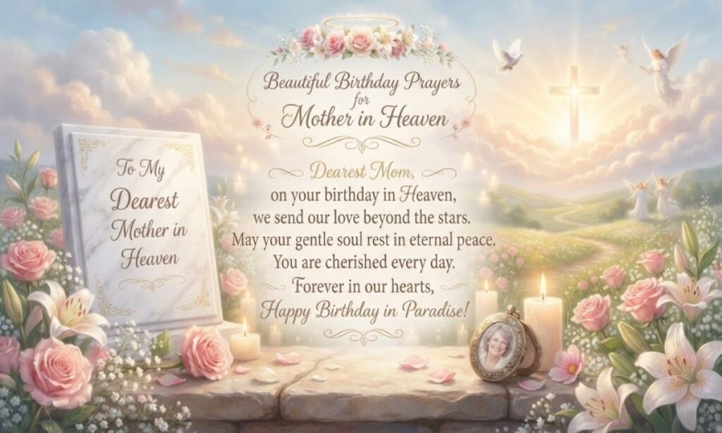 Beautiful Birthday Prayers for Mother in Heaven 