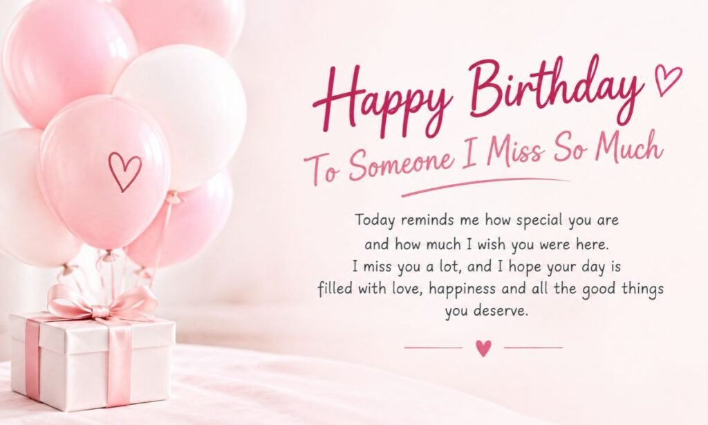 Birthday Wishes When You Miss Them a Lot