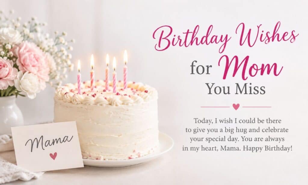 Birthday Wishes for Mom You Miss