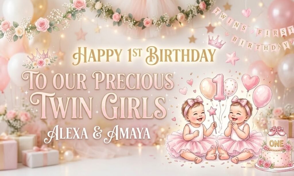 Birthday Wishes for Twins Baby Girl