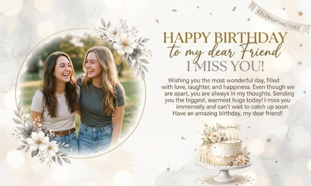 Birthday Wishes for a Friend You Miss